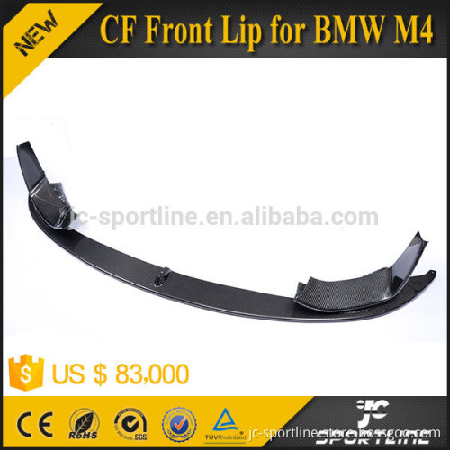 JC Sportline 3pcs/set P Style Auto Carbon Fiber Front Lip for BMW F80 F82 F83 M3 M4 ONLY